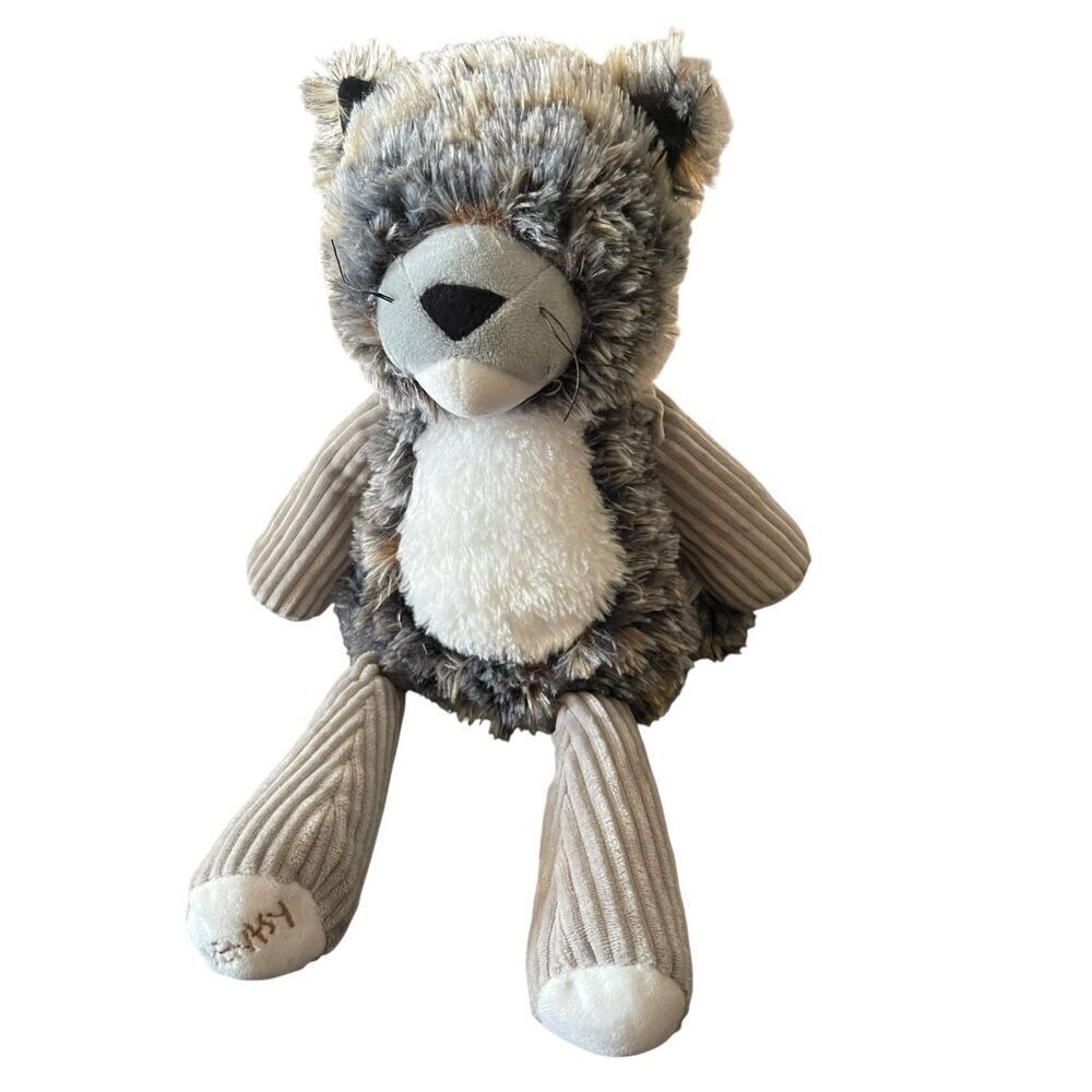Scentsy Buddy Gray White Samson The Snow Leopard Cat Plush Stuffed Animal 16”